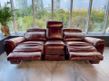 Диван Болтон тройной с электрореклайнерами распродажа