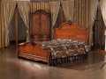 Кровать Монтана D (Классика, массив дерева) в интерьере